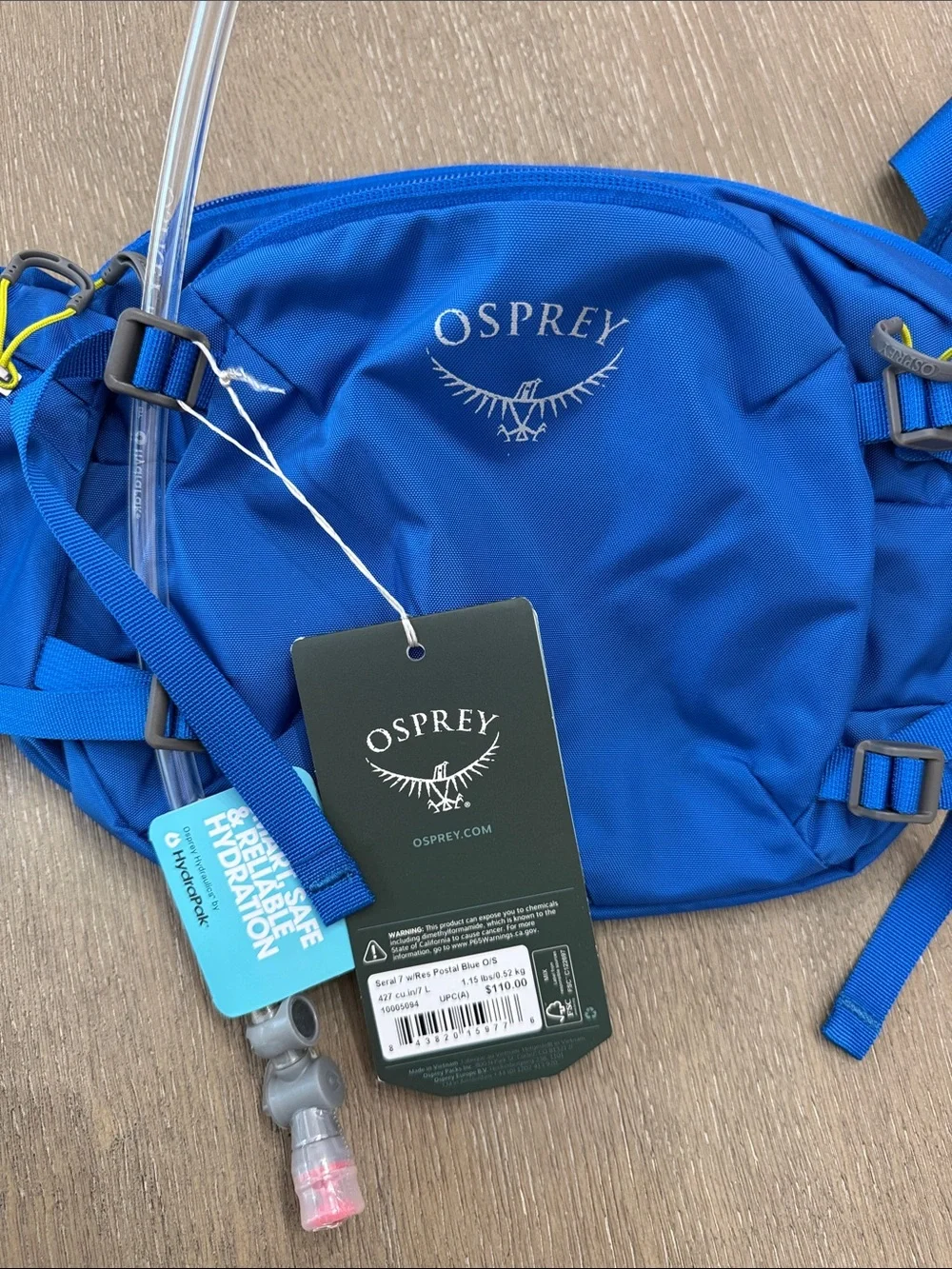 OSPREY Seral 7 Bike Cycling Hydration Lumbar Pack Blue